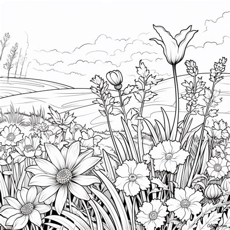 20 free printable spring flower coloring pages – Artofit