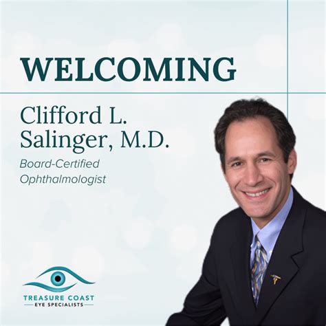 Dr. Salinger Now Seeing Patients in Stuart - Treasure Coast Eye Specialists