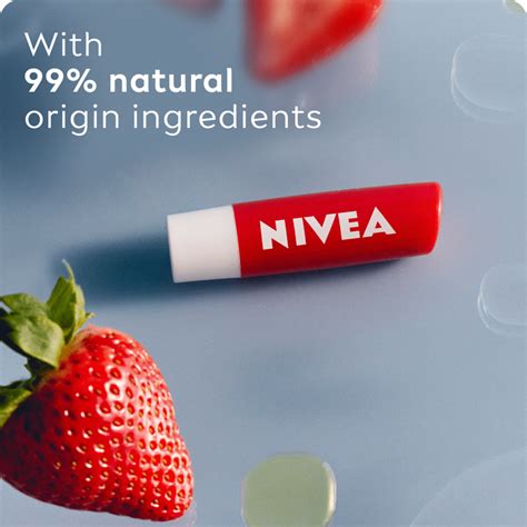 NIVEA Strawberry Shine Lip Balm 4.8g - NIVEA India