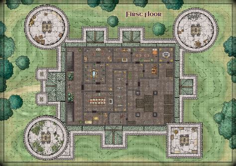 Fantasy Castle Floor Plan