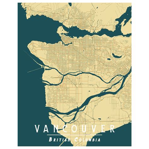 Downtown Vancouver British Columbia Map