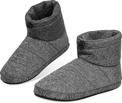 Amazon.com | Dunlop Bootie Slippers for Men (Grey, numeric_8) | Slippers