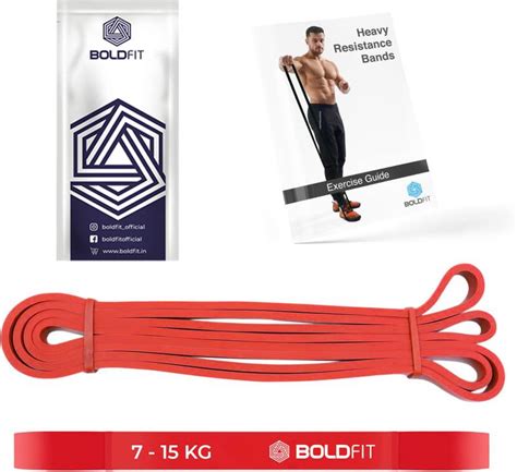 BOLDFIT Heavy Resistance Band For Exercise & Stretching Resistance Tube ...