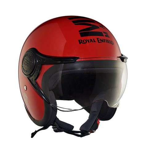 Royal Enfield Jet Open Face MLG Helmet (Red)– Moto Central
