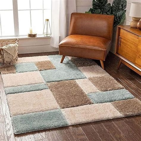 Shopgallery Polyester Modern Quality Anti-Skid Rectangular Shape Carpet ...