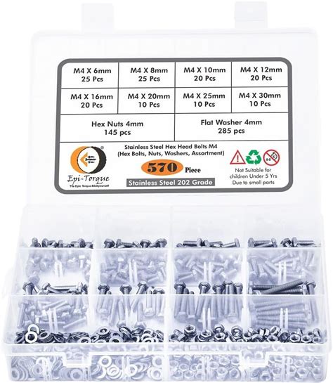 GSK Cut® Alloy Steel Black Screw and Nuts 280 pcs, Grade 12.9 Black M3 ...