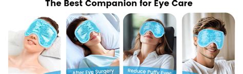 SEFLICA® Polyester Eye Mask Cooling Gel With Beads For Dark Circles ...