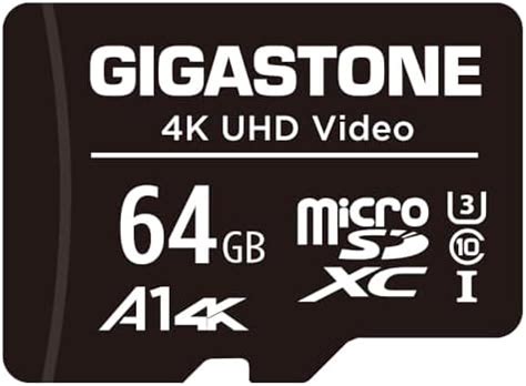 [Gigastone] 64GB Micro SD Card, 4K UHD Video, Surveillance Security Cam ...