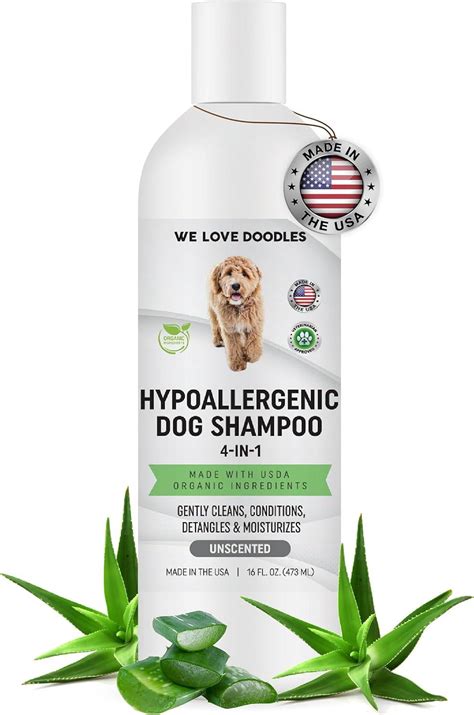 Hypoallergenic Dog Shampoo, Conditioner, and Detangler | Made in USA | Organic Ingredients ...