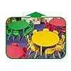Little Fingers Intra Kids Plastic Round Table Without Chairs (Colour ...