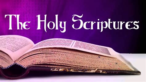 The Holy Scriptures - Riverview Baptist Church