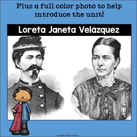 Loreta Janeta Velázquez Mini Book for Early Readers: Hispanic Heritage ...
