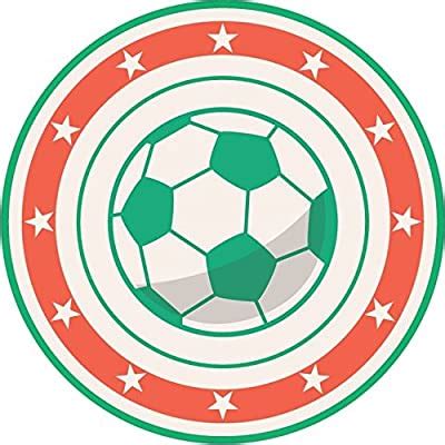 Buy Zirni Soccer Ball Stars Badge Football World Cup Sticker Decal ...