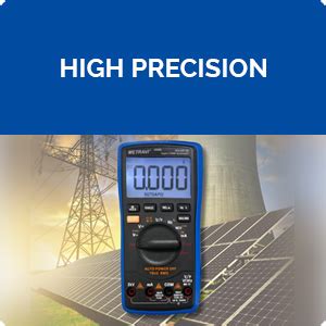 Metravi SOLAR-1B Digital TRMS Multimeter for AC/DC High Voltage 2000V ...