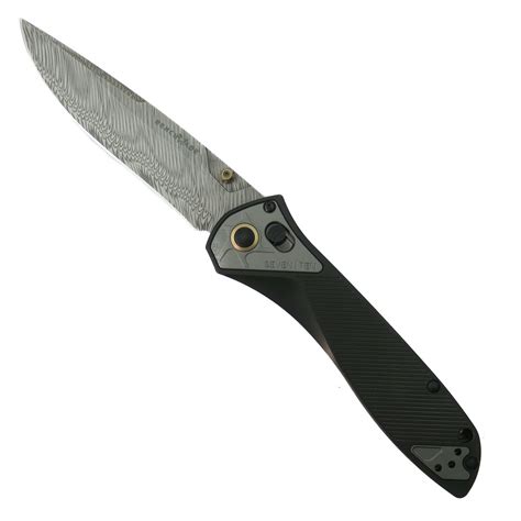 Benchmade Gold Class Seven | Ten AXIS Lock Knife, Damascus Blade | BladeOps