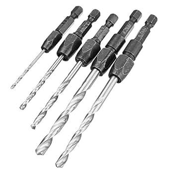 Generic Latest Hot 5Pcs/set Quick Change HSS Wood Countersink Drill ...
