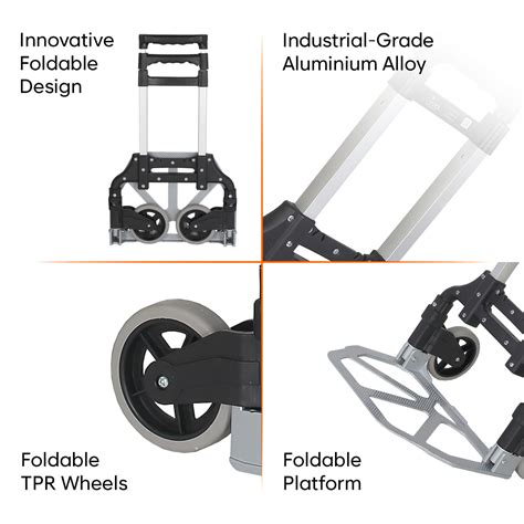 Corvids 75 Kg Portable Aluminium Hand Truck | 2-Year Warranty