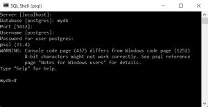 Image result for PostgreSQL Shell Not Working