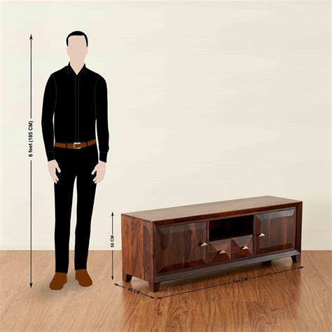 Buy Aarya Brown Sheesham Wood Low TV Unit from Home Centre at just INR ...