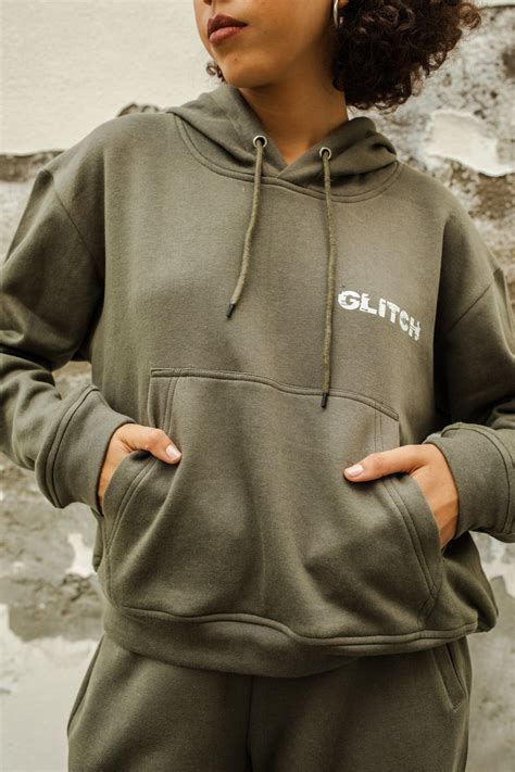 GLITCH HOODIE SET - GREEN (WOMEN) – KnitNap