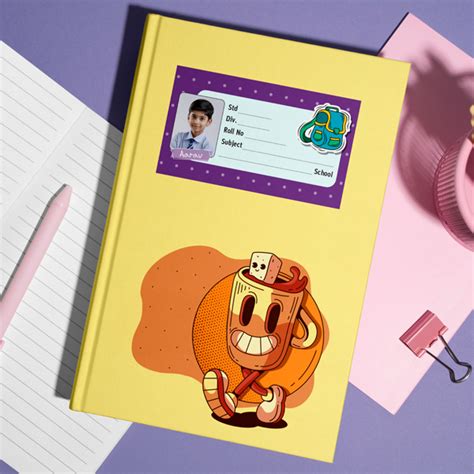 Custom School Book Labels | Notebook Sticker Design