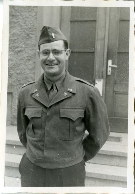Lt. Marion at the Headquarters Special Troops ADSEC, Germany, 1945 ...