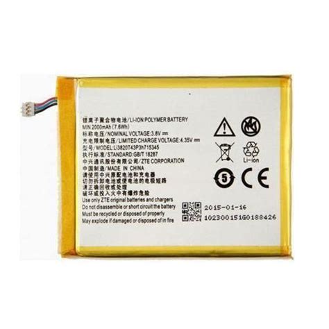 Battery for ZTE Grand S Flex Li3820T43P3h715345 – Indclues