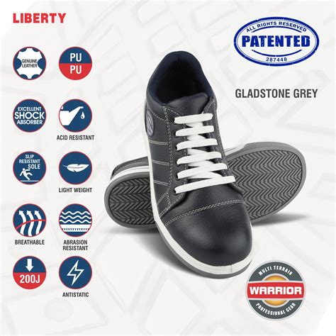 Buy Liberty Warrior Gladstone Genuine Smooth Leather Safety Shoe for ...