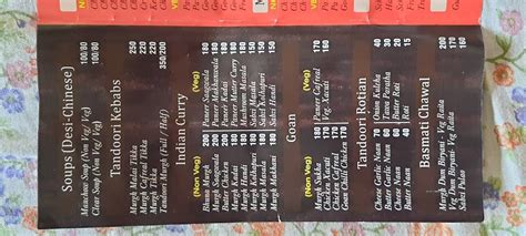 Menu at Amoncar's Koteshwar Takeaways, Bicholim