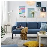 GLOSTAD 3-seat sofa, Knisa medium blue - IKEA
