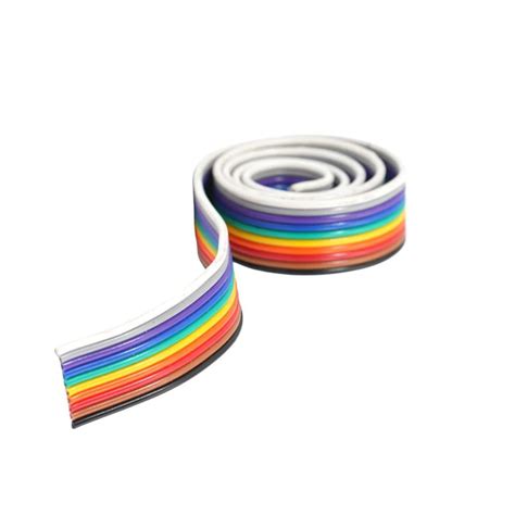 1 Meter 10 Core Rainbow Ribbon Wire Cable