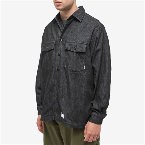 WTAPS 01 Denim Work Shirt Black | END. (HK)