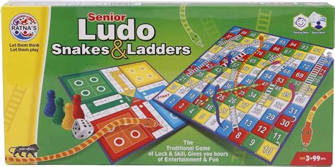 Buy Ratna's Magnetic Snakes and Ladders with Ludo Board Game for Kids ...