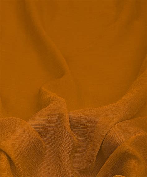 Buy Dusty Mustard Yellow Bemberg Chiffon Fabric Online | Fabric Depot