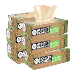 Bamboo Facial Tissue by The Honest Home Co. I 2 Ply Bamboo Soft Facial ...