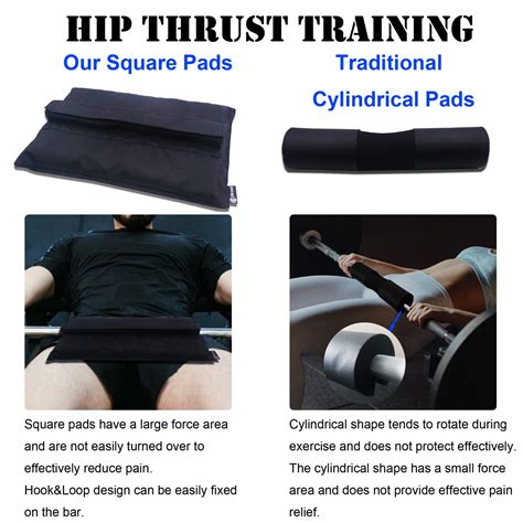 Hip Thrusts Pad Square Cushion Pads Booty Glute Bridge Workout ...