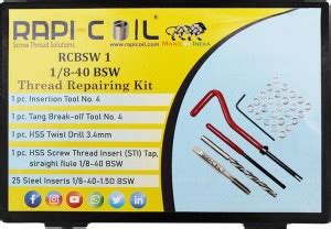Rapi-Coil 1/8-40 BSW Hand Tool Kit Price in India - Buy Rapi-Coil 1/8 ...