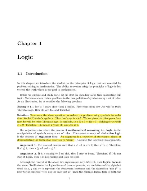 Image result for Logic Freshman Course Chapter Two Notes