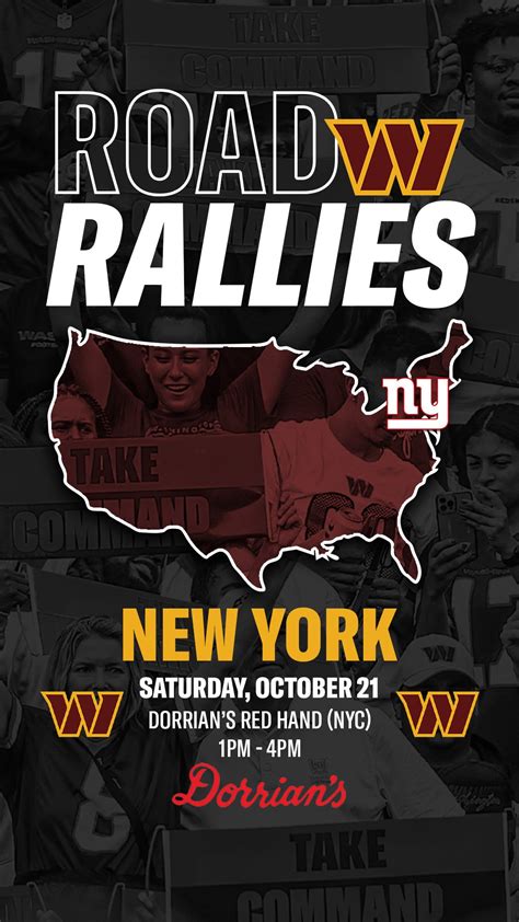 Washington Commanders Road Rally! | Dorrian’s Red Hand (New York City)