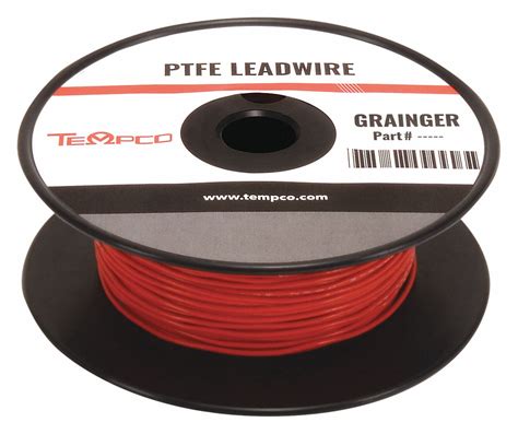 TEMPCO High Temp Lead Wire, 18 AWG, Trade Designation PTFE, PTFE, 100 ...