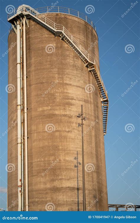 Silo in Auckland stock image. Image of blue, rustic - 170041947