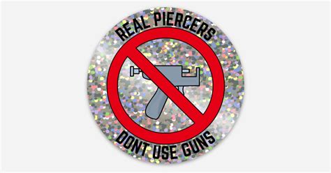 Real Piercers Don’t Use Guns by Christine McCullagh | Glitter stickers ...