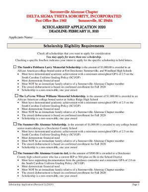 Fillable Online Summerville Alumnae - Delta Sigma Theta Sorority, Inc ...