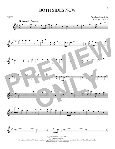 Download Both Sides Now - Joni Mitchell | Viola Solo Sheet Music PDF ...