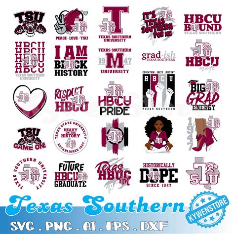Texas Southern Svg, HBCU Svg, HBCU Bundle Svg, Cut Files, Sv | Inspire ...