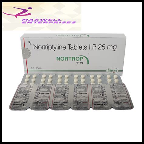 Nortriptyline 25 Mg Tablet, Intas Pharmaceuticals Ltd, Packaging Size ...