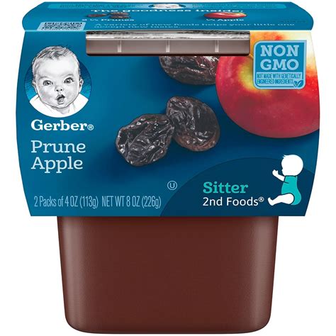 Amazon.com: Gerber Baby Food 2nd Foods Blends, Prunes with Apple Puree ...