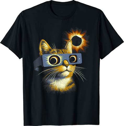 Total Solar Eclipse Cat glasses souvenir Shirt2024 Total Solar Eclipse ...