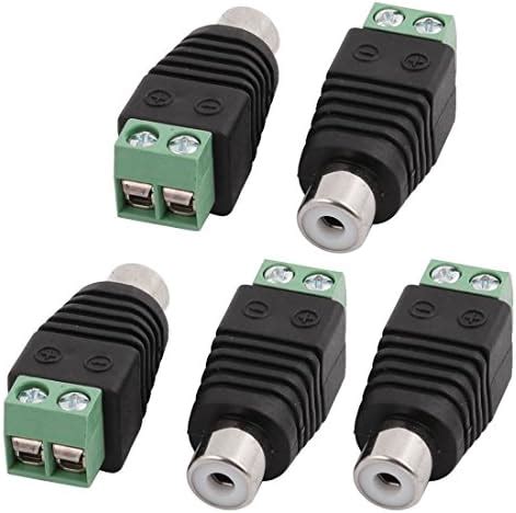 Buy TECH-X Rca Plugs For Speaker Wire, Rca To Av Screw Terminal ...