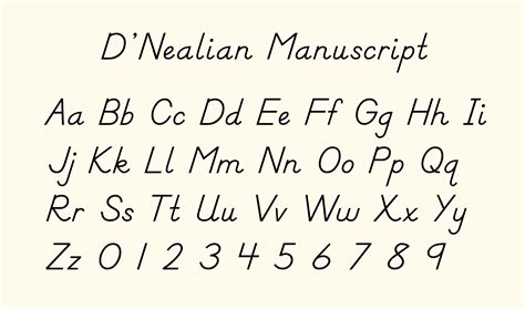 Different Handwriting Styles In English